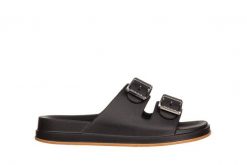 Klapki Azaleia Dani Anatomic Tam Black 198009, Czarny, Tworzywo - 35-36. Czarne klapki Azaleia, bez wzorów, z materiału, bez obcasa, bez zapięcia. W wyprzedaży za 89.10 zł.