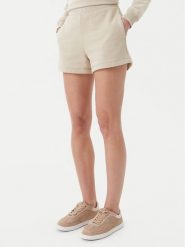 Calvin Klein Jeans Szorty sportowe Placed Institutional J20J225525 Beżowy Regular Fit. Brązowe szorty sportowe Calvin Klein Jeans, bez wzorów, z bawełny. Za 209.99 zł.
