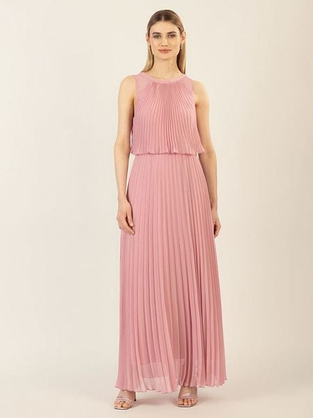 APART Sukienka w kolorze jasnoróżowym rozmiar: 44. Różowe sukienki Apart, bez wzorów, bez kołnierzyka, bez ramiączek, maxi. Za 310.38 zł.