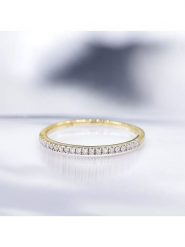 DIAMOND & CO Złoty pierścionek "Alliance Délice" z diamentami rozmiar: 48. Żółte pierścionki Diamond & Co, z diamentem, złote. Za 826.99 zł.