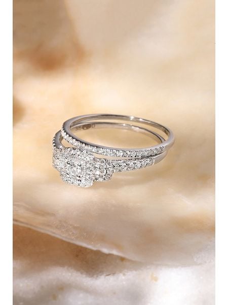 DIAMANTA Złoty pierścionek z diamentami rozmiar: 58. Szare pierścionki DIAMANTA, z diamentem, złote. Za 3,914.99 zł.