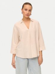 Vero Moda Bluzka Linn 10310759 Beżowy Loose Fit. Brązowe bluzki Vero Moda, s, bez wzorów, z wiskozy, bez kołnierzyka, bez ramiączek. Za 99.99 zł.