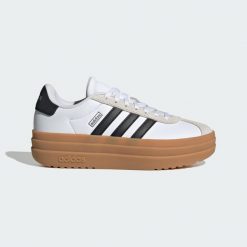 Buty VL Court Bold. Białe buty treningowe adidas, bez wzorów, z gumy, bez zapięcia, tenisowe. Za 279.00 zł.