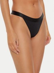 Boss Stringi 50520398 Czarny. Czarne stringi Boss, bez wzorów, z bawełny. Za 109.99 zł.