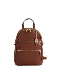 Anna Morellini Skórzany plecak "Zeolla" w kolorze jasnobrązowym - 22 x 29 x 11 cm rozmiar: onesize. Brązowe plecaki Anna Morellini, bez wzorów, z materiału, na ramię, bez dodatków. Za 263.53 zł.