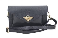 Listonoszka skórzana BARBERINI'S 955-1. Czarne shopper bag Barberinis, bez wzorów, ze skóry, eleganckie, bez dodatków. Za 209.99 zł.