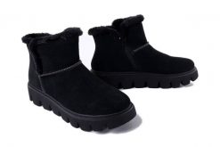 RIEKER Revolution W2071-00 black, botki damskie. Czarne botki Rieker, bez wzorów, z wełny, bez obcasa, bez zapięcia. Za 287.94 zł.