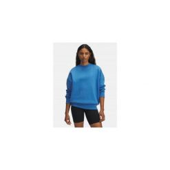 Bluza Damska Under Armour Dresowa Bez Kaptura Oversize Rival Fleece. Niebieskie bluzy Under Armour, bez wzorów, z dresówki, sportowe, bez ramiączek, bez kaptura. Za 199.99 zł.