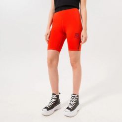 LEGGINSY DAMSKIE SZORTY KRÓTKIE PUMA VOGUE TIGHT SHORTS PRZED KOLANO CZERWONE. Czerwone legginsy sportowe Puma, na lato, l, bez wzorów, z materiału, do biegania. Za 175.64 zł.