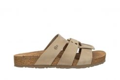 Klapki Yokono Jerba-255 Nobuck Sand, Beżowy, Skóra naturalna - 38. Brązowe klapki Yokono, bez wzorów, z materiału, eleganckie, bez obcasa, na płaskiej podeszwie, bez zapięcia. W wyprzedaży za 152.10 zł.