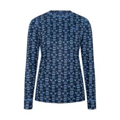 Damska koszulka termoaktywna Kari Traa Fryd. Niebieskie bielizna termoaktywna damska Kari Traa, bez wzorów, bez ramiączek, na fitness i siłownię. Za 313.00 zł.