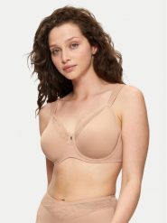 Triumph Biustonosz z fiszbiną True Shape Sensation 10186010 Beżowy. Brązowe biustonosze Triumph, bez wzorów, z syntetyku. Za 139.99 zł.