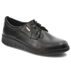 Czarne Półbuty Armodo Klasyczne Obuwie Damskie. Czarne półbuty wsuwane Armodo, bez wzorów, ze skóry, eleganckie, bez obcasa. Za 287.99 zł.