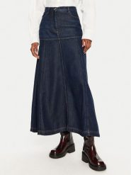 Munthe Spódnica jeansowa Tuxya 243122024314 Granatowy Regular Fit. Niebieskie spódnice Munthe, bez wzorów, z jeansu. Za 579.99 zł.