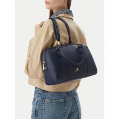 Torebka Beverly Hills Polo Club. Niebieskie torebki klasyczne Beverly Hills Polo Club, bez wzorów, bez dodatków. Za 219.99 zł.