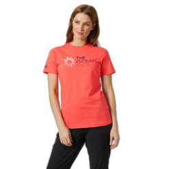 Koszulka damska Helly Hansen Ocean Race. Brązowe t-shirty sportowe Helly Hansen, bez wzorów, bez ramiączek, narciarskie. Za 215.00 zł.