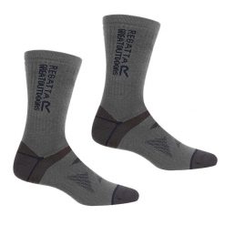 Skarpety Wełniane Wool Hiker 2pak. Niebieskie skarpetki Regatta, bez wzorów, z wełny. Za 76.99 zł.