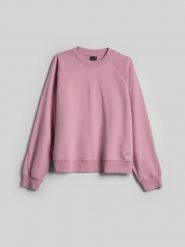 4F Bluza dresowa loose bez kaptura damska - różowa S. Czerwone bluzy 4f, l, bez wzorów, z bawełny, bez ramiączek, bez kaptura. Za 129.99 zł.