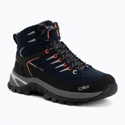 Buty trekkingowe damskie CMP Rigel 2.0 MID. Niebieskie buty trekkingowe CMP, z materiału, za kostkę, bez zapięcia. Za 589.99 zł.