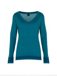 Pinko Sweter "Redbull" | 1G181Y A02M | Kobieta | Błękitny. Niebieskie swetry Pinko, m, bez wzorów, z wełny, eleganckie, bez ramiączek. W wyprzedaży za 349.00 zł.