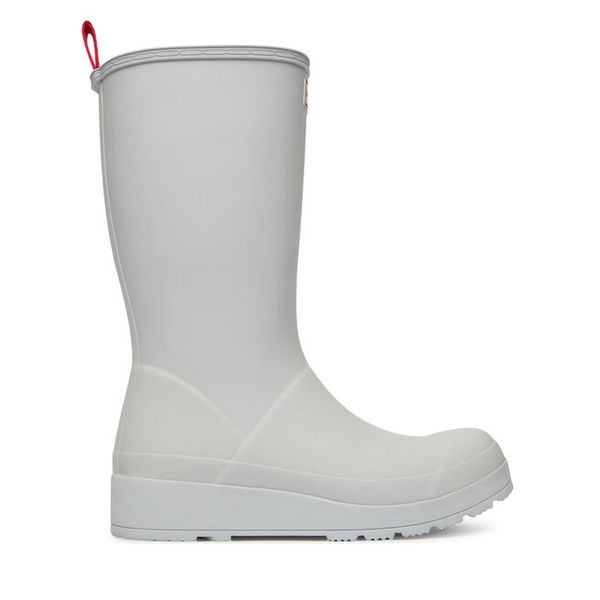 Kalosze Hunter. Szare kalosze Hunter, bez wzorów, bez zapięcia. Za 319.99 zł.