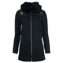 Desigual Płaszcz Damski Collin 42 Czarny. Płaszcze marki Desigual. W wyprzedaży za 645.00 zł.