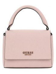 Guess Torebka w kolorze jasnoróżowym - 20 x 15 x 8 cm rozmiar: onesize. Różowe torebki klasyczne Guess, z aplikacjami, z materiału, przez ramię, bez dodatków. Za 404.65 zł.