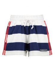 Adidas Szorty w kolorze granatowo-białym rozmiar: 34. Białe szorty adidas, bez wzorów, z bawełny. Za 65.85 zł.