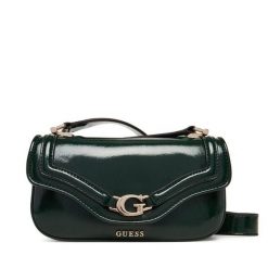 Torebka Guess. Zielone listonoszki Guess, z aplikacjami, bez dodatków. Za 399.99 zł.
