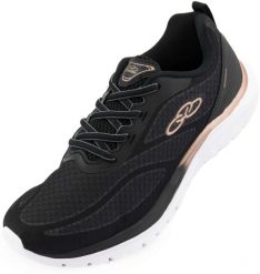 Buty damskie Olympikus Brisa czarne. Czarne buty treningowe OLYMPIKUS, bez wzorów, z materiału, bez zapięcia, na fitness i siłownię. Za 278.99 zł.