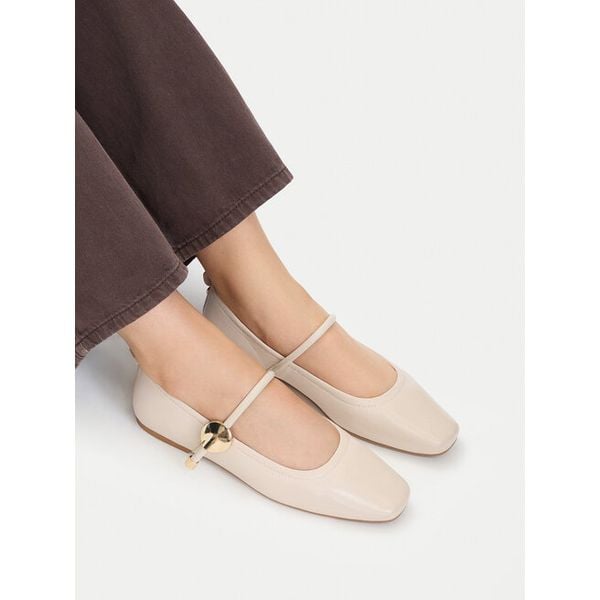Baleriny MEXX. Brązowe baleriny Mexx, bez wzorów, bez obcasa, bez zapięcia. Za 242.99 zł.