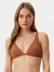 Calvin Klein Swimwear Góra od bikini KW0KW02844 Brązowy. Brązowe bikini Calvin Klein Swimwear, bez wzorów, z syntetyku. Za 119.99 zł.