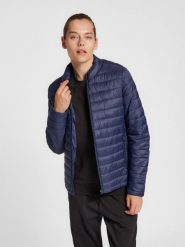 Damska kurtka puchowa Hummel Red. Niebieskie kurtki Hummel, l, bez wzorów, z materiału, klasyczne, bez kaptura. Za 241.00 zł.