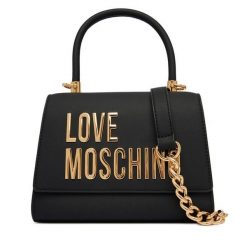 Torebka LOVE MOSCHINO. Czarne torebki klasyczne Love Moschino, bez wzorów, klasyczne, bez dodatków. Za 1,009.00 zł.
