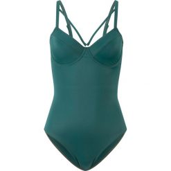Kostium kąpielowy na fiszbinach bonprix ciemnozielony. Stroje jednoczęściowe bonprix. Za 74.99 zł.