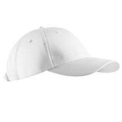 Czapka z daszkiem do golfa Inesis MW500. Białe czapki z daszkiem INESIS, bez wzorów, z bawełny, sportowe. Za 19.99 zł.