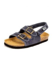 Natural world Sandały w kolorze granatowym rozmiar: 34. Niebieskie sandały Natural World, bez wzorów, klasyczne, z otwartym noskiem, bez obcasa, bez zapięcia. Za 121.99 zł.