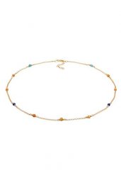 Elli Damski filigranowy Trend z perłami agatu wielokolorowy z pozłacanego srebra 925 Sterling Silver Naszyjniki 1 ct. Szare naszyjniki Elli, z materiału, z agatem, pozłacane. Za 211.64 zł.