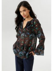 Aniston Bluzka w kolorze czarnym rozmiar: 38. Czarne bluzki Aniston, bez wzorów, bez kołnierzyka, bez ramiączek. Za 61.17 zł.