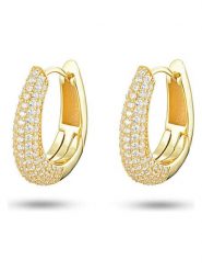 Les Petites Précieuses Pozłacane kolczyki-kreole z cyrkoniami rozmiar: onesize. Żółte kolczyki Les Petites Précieuses, z cyrkonią, pozłacane. Za 434.99 zł.