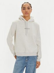 Calvin Klein Jeans Bluza Monologo J20J223536 Szary Regular Fit. Szare bluzy Calvin Klein Jeans, xl, bez wzorów, z jeansu, bez kaptura. Za 239.99 zł.