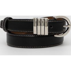 Answear Lab pasek skórzany damski kolor czarny. Czarne paski Answear Lab, bez wzorów. W wyprzedaży za 59.99 zł.
