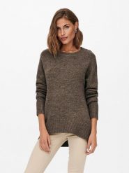 ONLY Sweter w kolorze brązowym rozmiar: XL. Brązowe swetry ONLY, xl, bez wzorów, bez ramiączek. Za 140.45 zł.