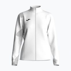 Bluza tenisowa damska Joma Challenge Full Zip W. Białe bluzy Joma, l, bez wzorów, z materiału, bez ramiączek, bez kaptura. Za 209.99 zł.