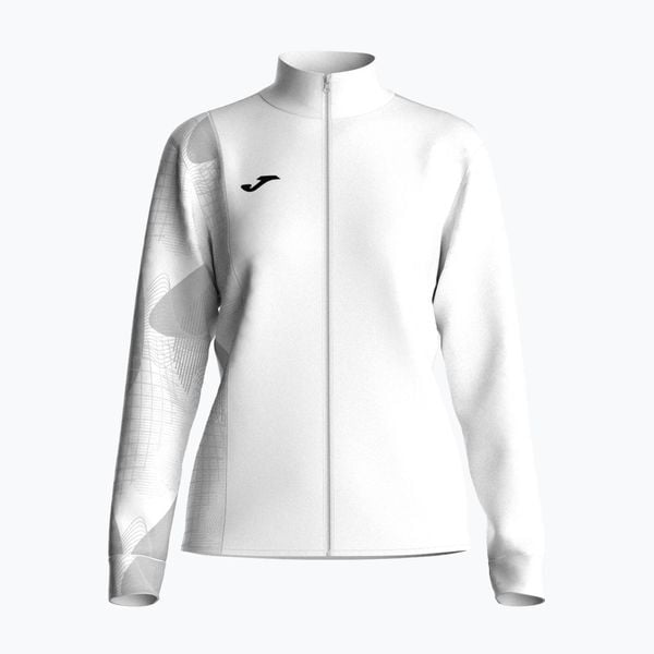 Bluza tenisowa damska Joma Challenge Full Zip W. Białe bluzy Joma, l, bez wzorów, z materiału, bez ramiączek, bez kaptura. Za 159.99 zł.