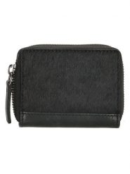 Micmacbags Skórzany portfel "Mendoza" w kolorze czarnym - 10 x 8 x 2 cm rozmiar: onesize. Czarne portfele Micmacbags, bez wzorów, z materiału. Za 37.45 zł.