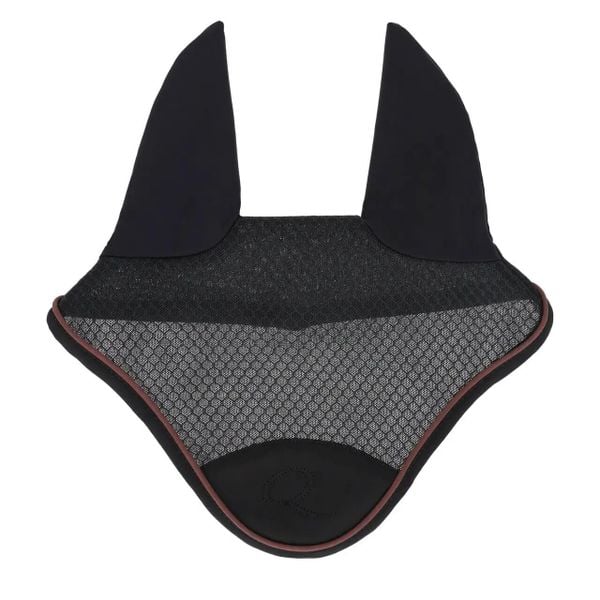 Czapka dla konia QHP Avenna. Czarne czapki z daszkiem QHP, bez wzorów, z elastanu. Za 167.00 zł.