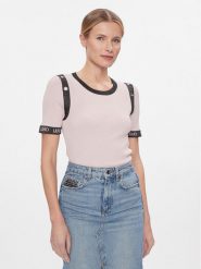 Liu Jo Sport Bluzka TA4041 MS014 Różowy Slim Fit. Czerwone t-shirty sportowe Liu Jo Sport, m, bez wzorów, z wiskozy, bez ramiączek. Za 619.99 zł.