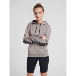 Bluza damska z kapturem Hummel hmlAUTHENTIC Poly. Szare bluzy Hummel, xs, bez wzorów, sportowe, bez ramiączek, z kapturem. W wyprzedaży za 165.50 zł.