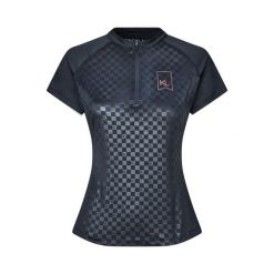 Koszulka treningowa do jeździectwa dla kobiet Kingsland KLMelanie. Niebieskie t-shirty sportowe KINGSLAND, bez wzorów, bez ramiączek, do jazdy konnej. Za 372.00 zł.
